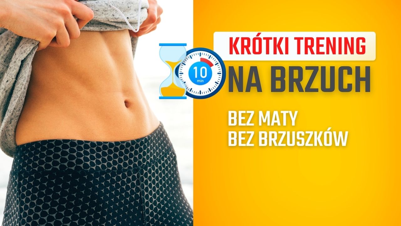 Krótki trening na brzuch na stojąco bez maty i bez brzuszków