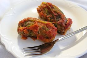 Vegetarian Middle Eastern Stuffed Cabbage Rolls