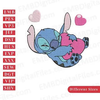 Lilo and Stitch Embroidery Files, PES, DST