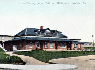 The Old Pennsylvania Railroad Train Station in Newport