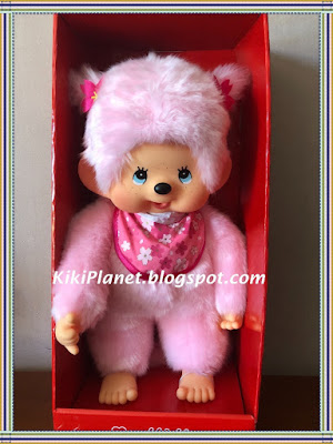 Monchhichi Cherry Blossom L size kiki kiki rose vintage eighties  45cm