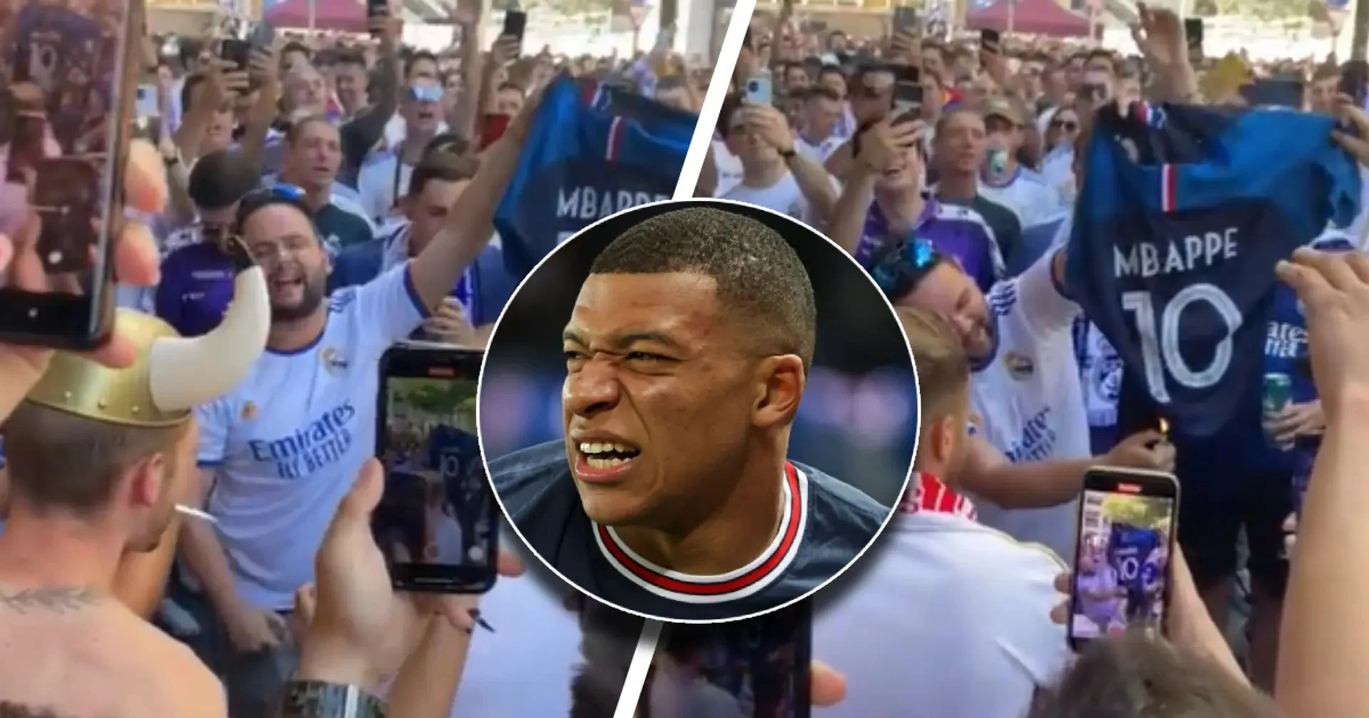Crazy Real Madrid fans spotted trying to burn Mbappe jersey in France
