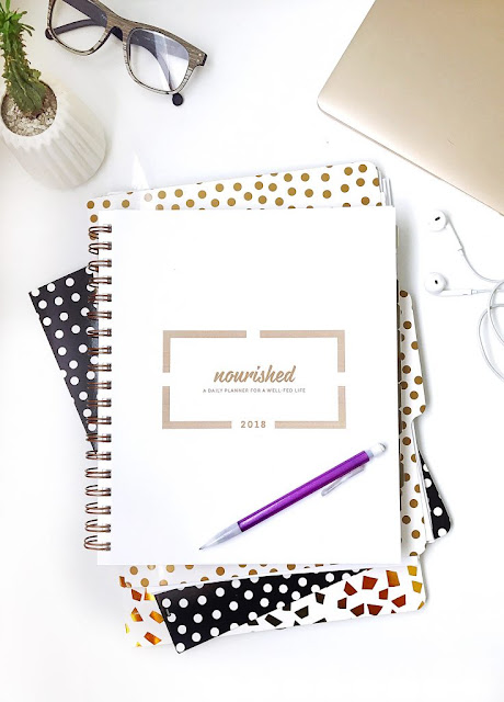 12 Days of Holiday Giveaways...Nourished Planner...the 2018 Nourished Planner is what EVERY person needs in their life to stay organized, on track and accountable. (sweetandsavoryfood.com)