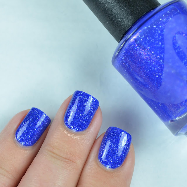 blue nail polish swatch