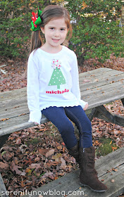 DIY Christmas Tree Shirt (Silhouette Craft), from Serenity Now