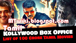 Tamil 100 Crore Club Movies List wiki, Kollywood (Tamil) 100 crore club with Box office collections, wikipedia