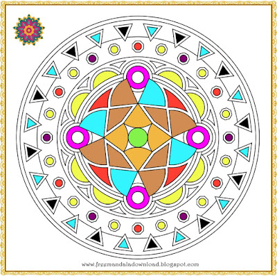 Geometrische Muster Mandala