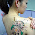 Snake And Flower Tattoos For Girls Back