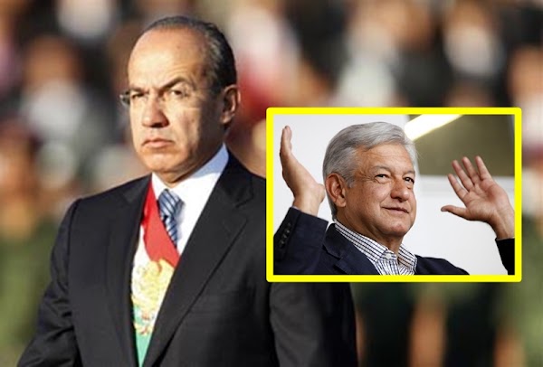 Por eso AMLO maneja "puro efectivo", dice Calderón