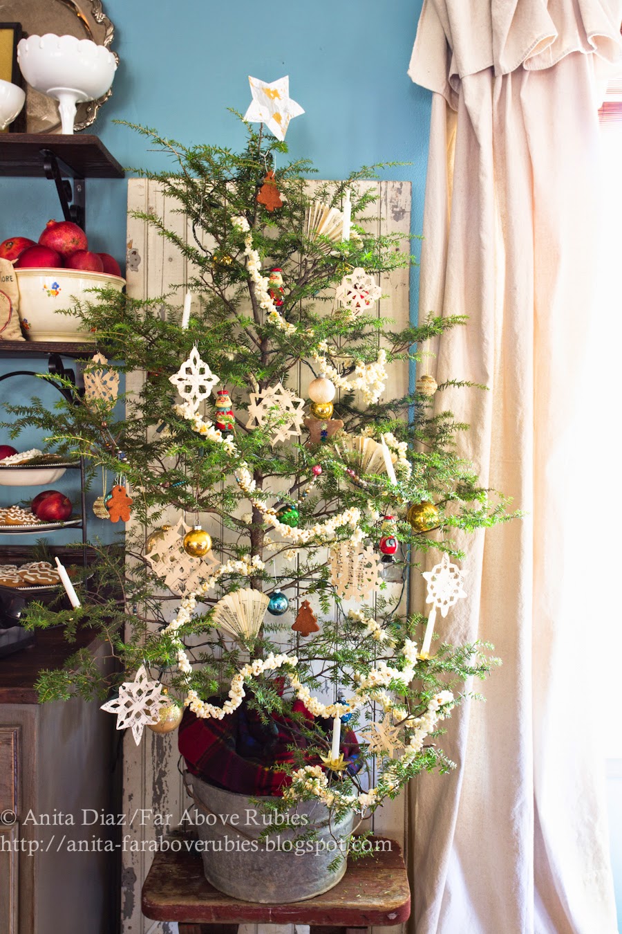 Vintage Americana Christmas Tree- Far Above Rubies-How I Found My Style Sundays- Christmas Edition- From My Front Porch To Yours