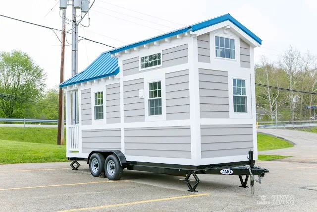 Blue Shonsie Tiny House by 84 Lumber 