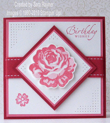 Cardstock Rose Red Regal Rose Whisper White