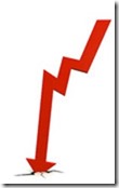 down crash arrow