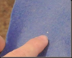 Ah, the perfect button stitch....back side.