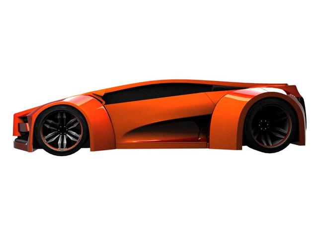 Futuristic 3ds Max concept car for future