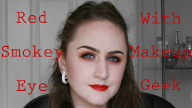 Red smokey autumnal look with Makeup Geek