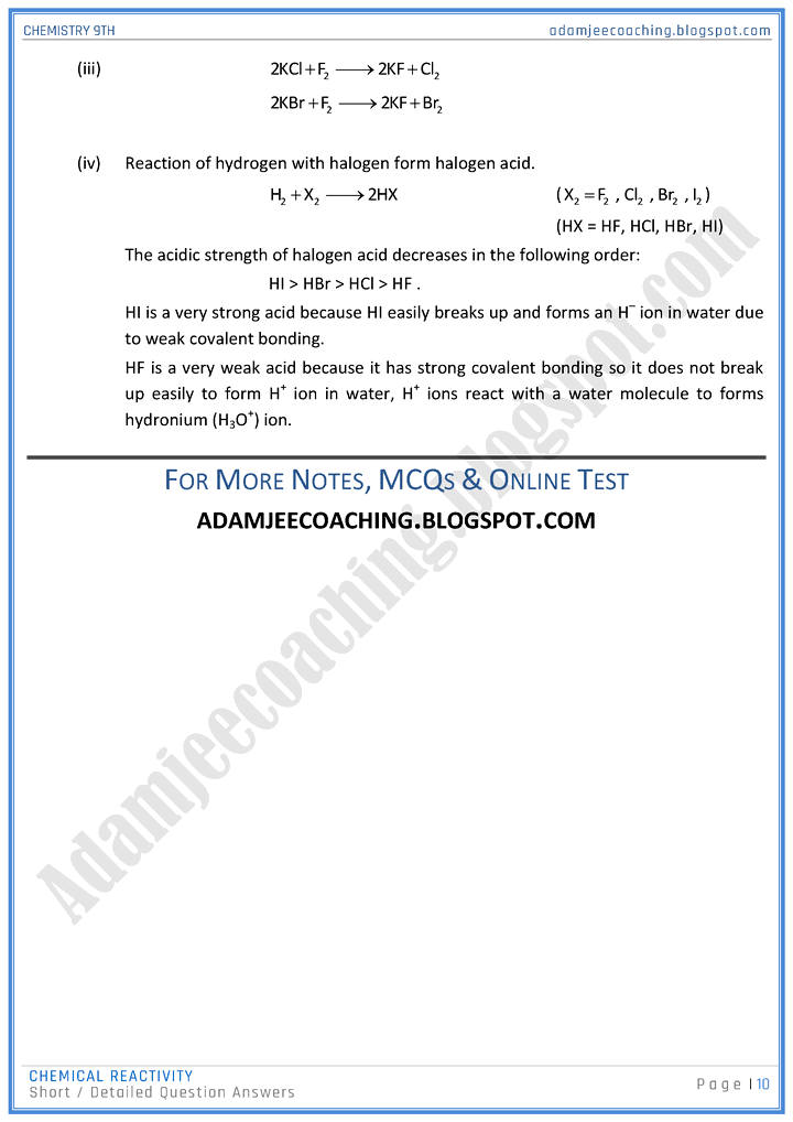 chemical-reactivity-short-and-detailed-question-answers-chemistry-9th