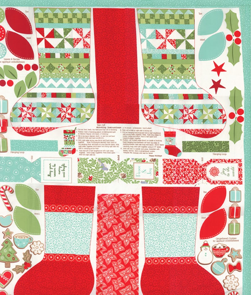  Christmas Stocking Panel from www.All-Sewn-Together.com