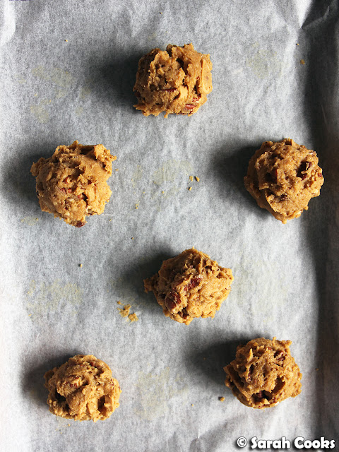 Cookie dough, ready for baking