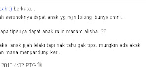Tips nak dapat anak rajin