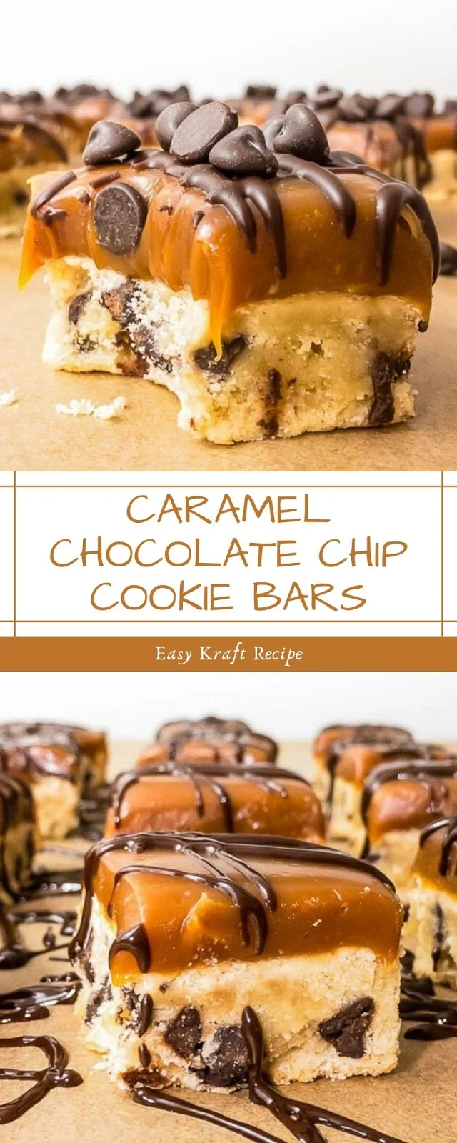 CARAMEL CHOCOLATE CHIP COOKIE BARS