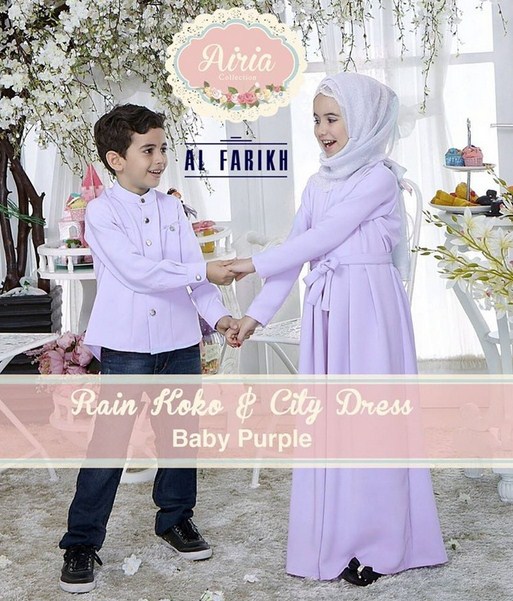 Contoh Model Baju Muslim Lebaran untuk Anak Online 