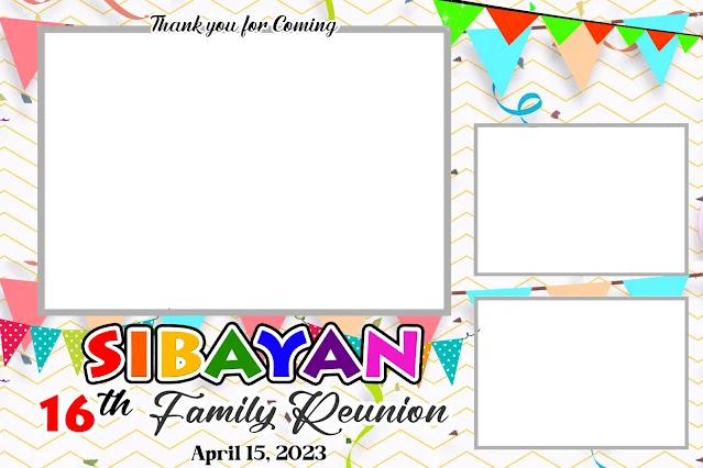 Family Reunion Photobooth Layout