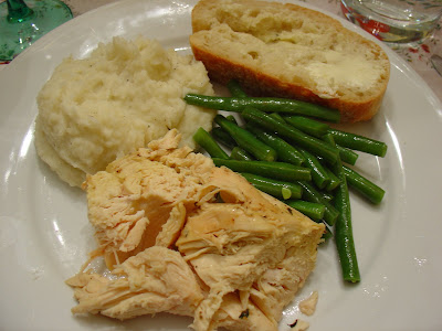 nice roast chicken dinner