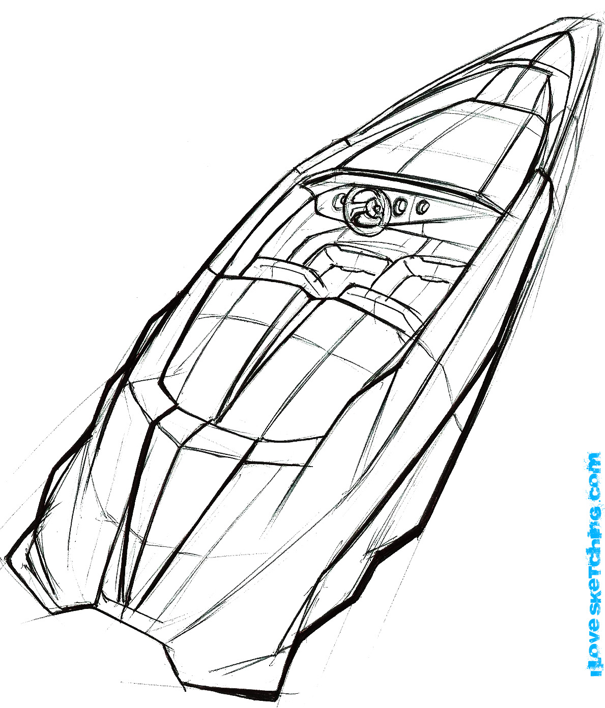 Speed Boat Coloring Pages