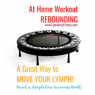 Finding alternate activities since the pool is closed; a rebounder can help you have fun and move your lymphatics.