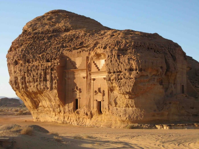 القديمة: مدى صالح المملكة العربية السعودية المناظر الطبيعية الصخرية الأثرية