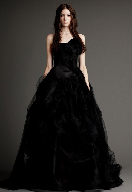 black-wedding-dress-with-tulle