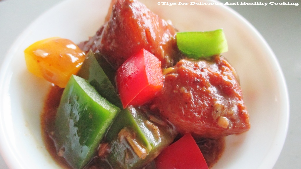 Garlic Chicken With Bell Pepper