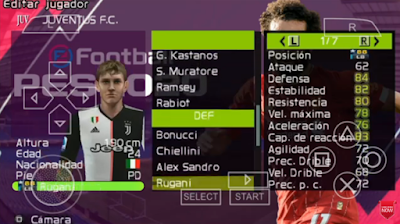 PES 2020 Lite PPSSPP New Update Transfers