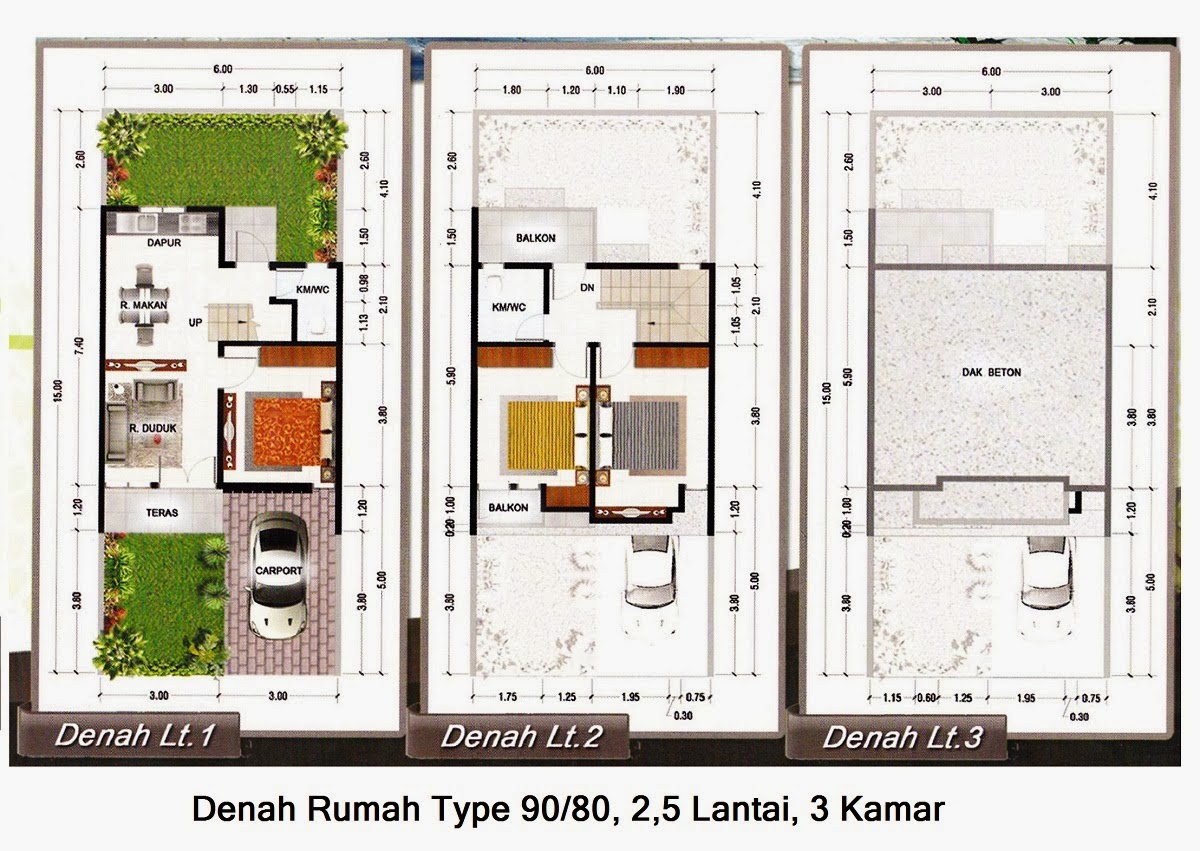 Desain Rumah Minimalis 2 Lantai Luas Tanah 90m2 Gambar Desain