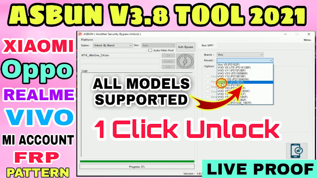 ASBUN Tool 3.8 | No Need SP Flash Tool And Address Find Tool (New Auth Bypass Tool)