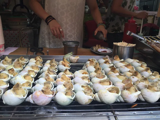 Taiwan's Grilled Sea Snails