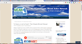 screen grab of the Mass Climate Action Network page