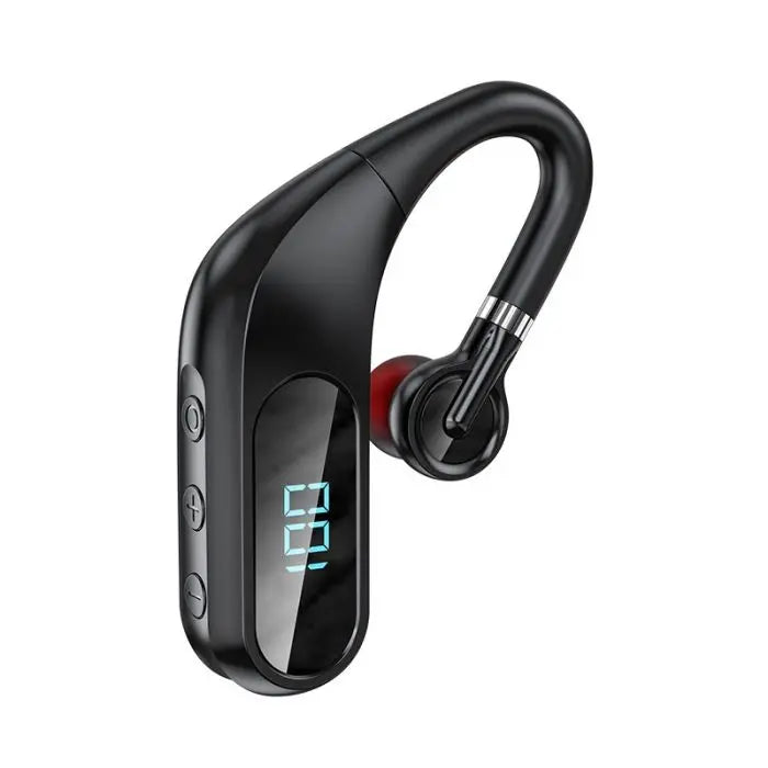 KJ10 Digital Display Single Earhook Bluetooth Wireless Headset