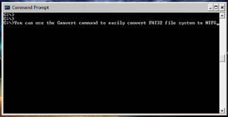 FAT32 to  NTFS convert