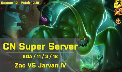 Zac JG vs Jarvan - CN Super Server 10.19