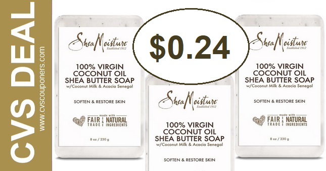 SheaMoisture Bar Soap CVS Coupon Deal $0.24 10-13-10-19