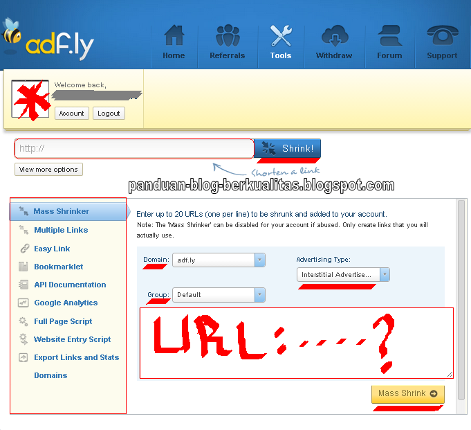 Memasang Script Adfly di Blog