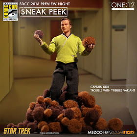  Mezco One:12 Collective Classic Star Trek Captain Kirk Trouble with Tribbles Variant Action Figure
