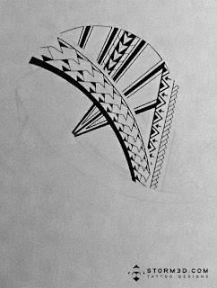 Tribal Samoan sleeve tattoo designs for sale