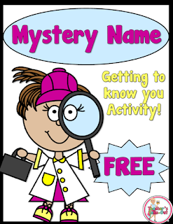  FREE Mystery Name. A getting to know you activity