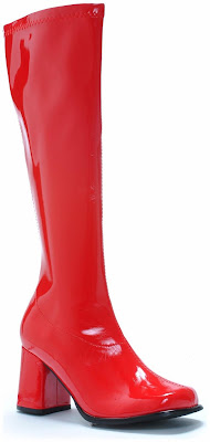 Red Gogo Boots for Halloween