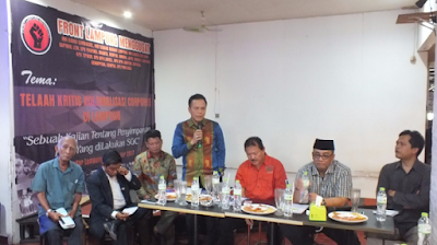 Dialog Publik FLM: “Telaah Kritis Kolonialisasi Corporate di Lampung, Sebuah Kajian Tentang Penyimpangan HGU yang Dilakukan oleh SGC”