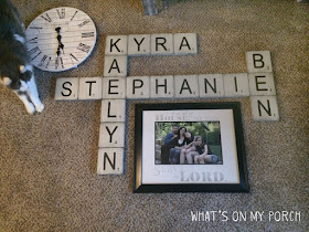 Make your own Scrabble style letter tiles for your family names