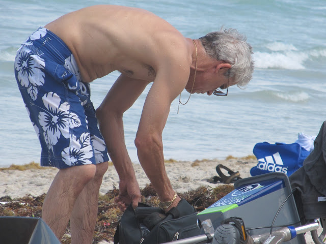 miami beach,old man,old